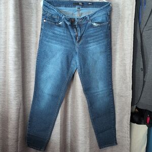 1822 Denim Women's Skinny Jeans in Deep Blue